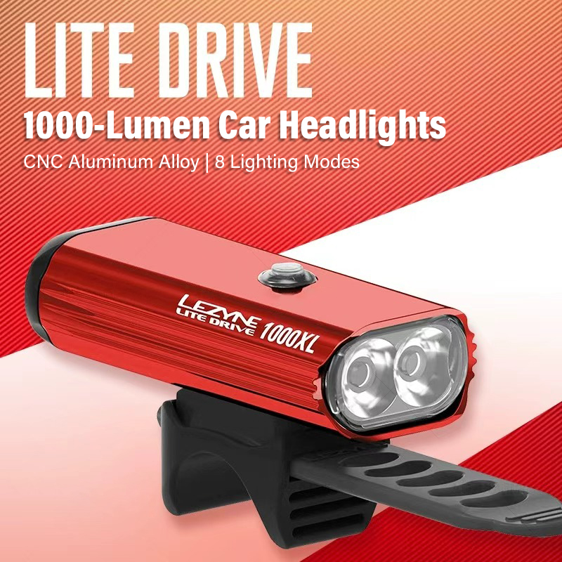 Rechargeable Bicycle Headlight 1000 Lumen - ไฟจักรยาน LEZYNE 1000 ลูเมน - ไฟหน้า