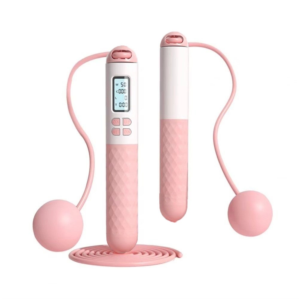 Smart Jump Rope Digital Counter - เชือกกระโดดไร้สายแบบพกพา ป้องกันการลื่น พร้อมตัวนับจำนวนครั้ง สำหรับออกกำลังกายในยิม เชือกกระโดดดิจิทัลอัจฉริยะสำหรับเด็ก