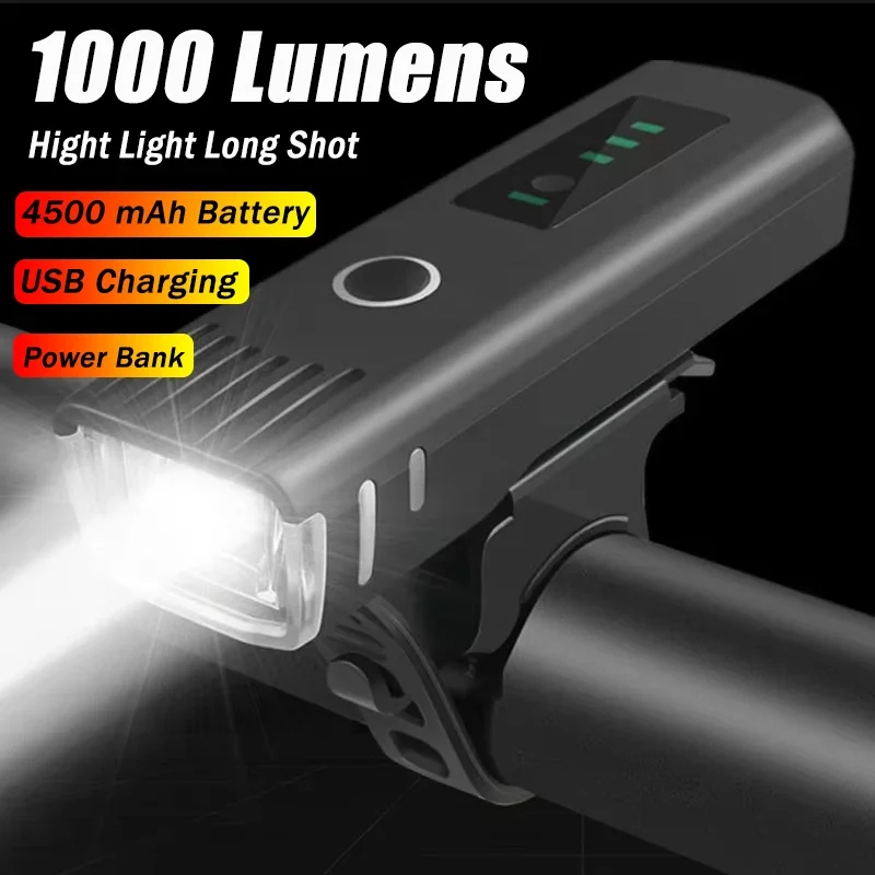 Rechargeable Bicycle Headlight 1000 Lumen - ไฟหน้าจักรยาน 1000 ลูเมนส์ ไฟ LED สว่างมาก