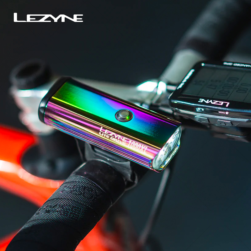 Rechargeable Bicycle Headlight 1000 Lumen - LEZYNE 1000 ลูเมนไฟหน้าจักรยานอลูมิเนียมอัลลอยด์ USB แบบชาร์จไฟได้ LED
