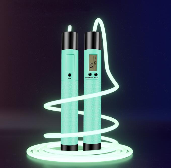 Smart Jump Rope Digital Counter - เคาน์เตอร์ดิจิตอลกระโดดเชือกข้ามเชือกยิมฟิตเนสกลางแจ้งข้ามสมาร์ทพร้อมหน้าจอ LCD นับความเร็วข้ามเคาน์เตอร์
