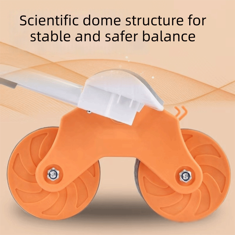 Ab Roller Wheel With Elbow Support - ล้อบริหารหน้าท้อง ABS แบบอัตโนมัติพร้อมแผ่นรองเข่าและที่รองข้อศอก อุปกรณ์ออกกำลังกายแบบพกพา 2 ล้อ