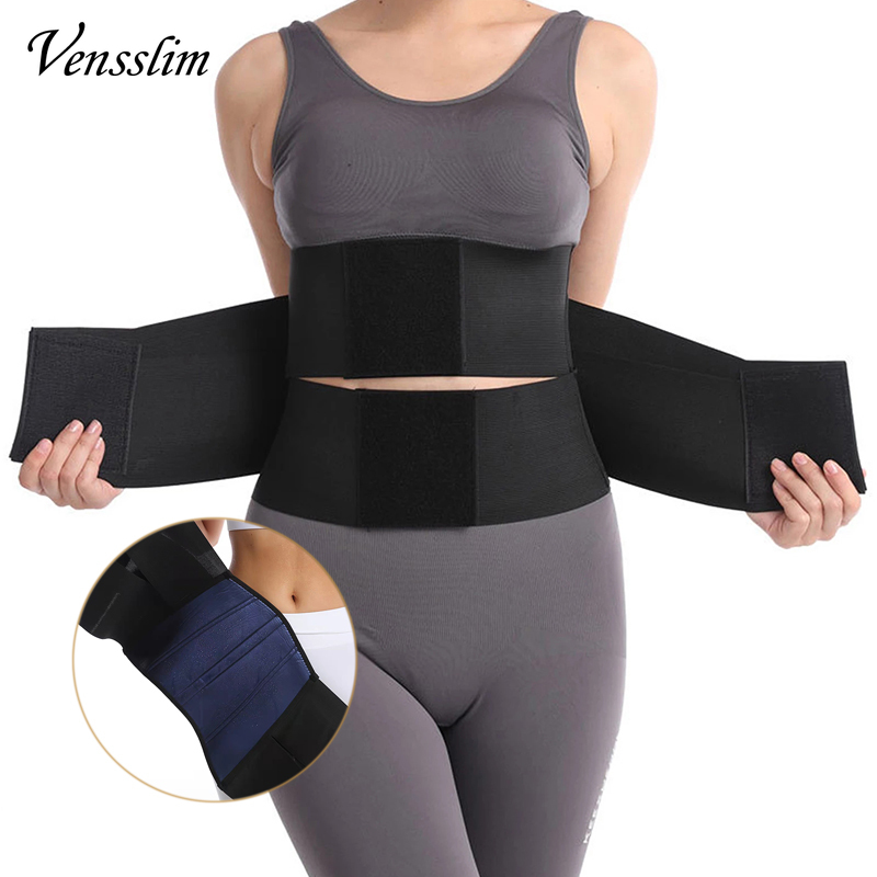 Sweat Waist Trainer Belt Neoprene - เข็มขัดรัดเอว Vensslim สำหรับกระชับสัดส่วน ช่วยลดสัดส่วนแบบซาวน่า พร้อมตัวล็อคแบบเวลโคร สำหรับผู้หญิง