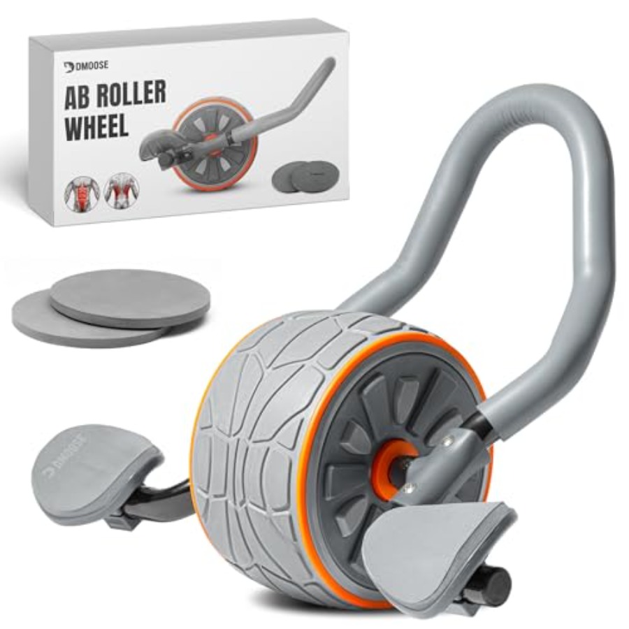 Ab Roller Wheel With Elbow Support - ล้อบริหารหน้าท้องพร้อมที่รองข้อศอกและแผ่นรองเข่า 2 ชิ้น - อุปกรณ์ออกกำลังกาย ABS
