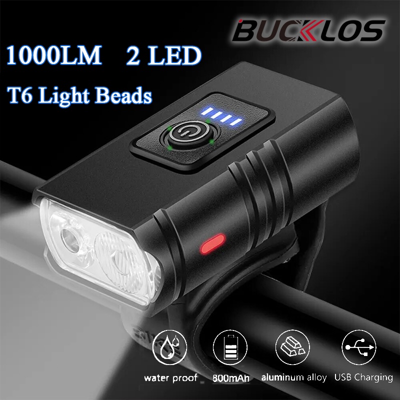 Rechargeable Bicycle Headlight 1000 Lumen - ไฟจักรยาน 1000 Lumen 2500mAh จักรยานไฟฉาย USB