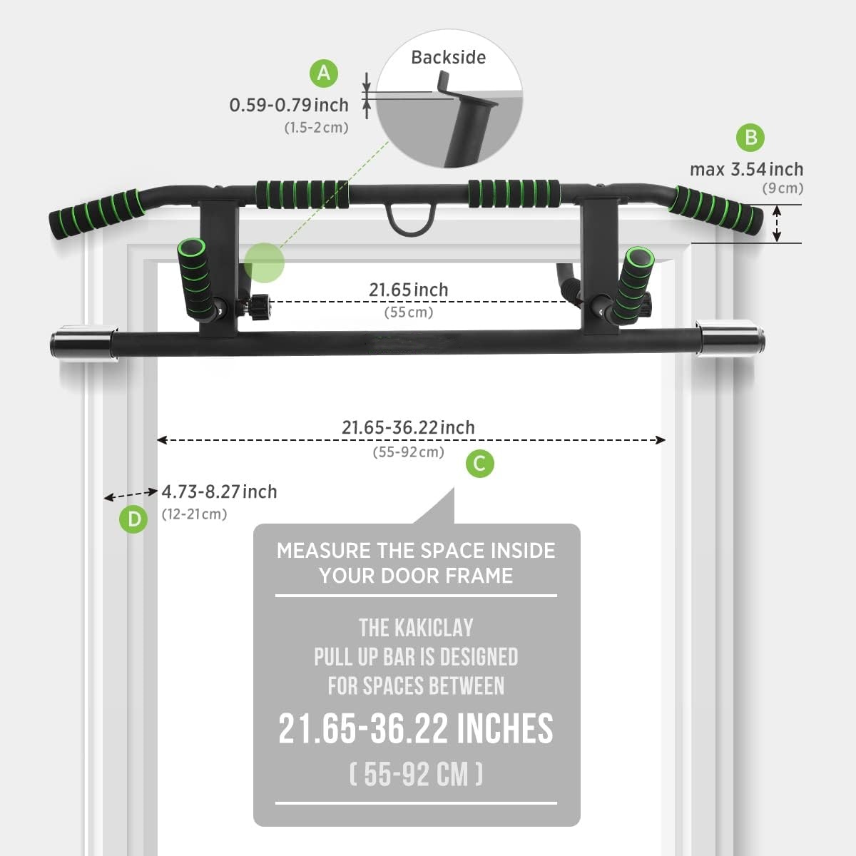 Door Pull Up Bar No Screw - บาร์โหนติดประตู Wellshow Sport แบบไม่ต้องใช้สกรู รุ่น 2026