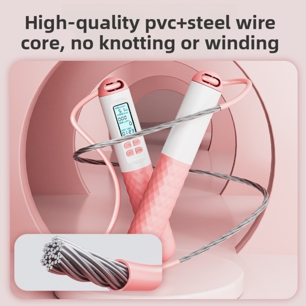Smart Jump Rope Digital Counter - เชือกกระโดดไร้สายพร้อมตัวนับน้ำหนัก ลดน้ำหนัก นับจำนวนครั้งกระโดด เชือกกระโดดออกกำลังกาย เชือกกระโดดดิจิตอลอัจฉริยะสำหรับเด็ก