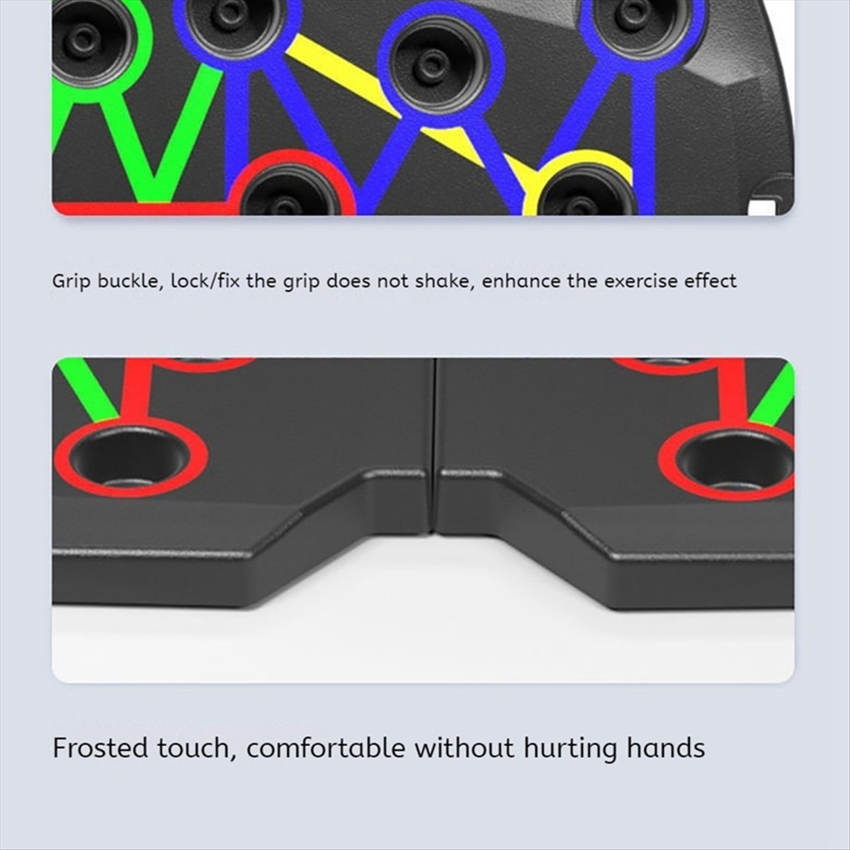 Push Up Board Foldable Multi Function - A10R บอร์ดวิดพื้นแบบพับได้พกพาสะดวก - อุปกรณ์ออกกำลังกายอเนกประสงค์สำหรับการฝึกกล้ามเนื้อแกนกลางอย่างครบวงจร