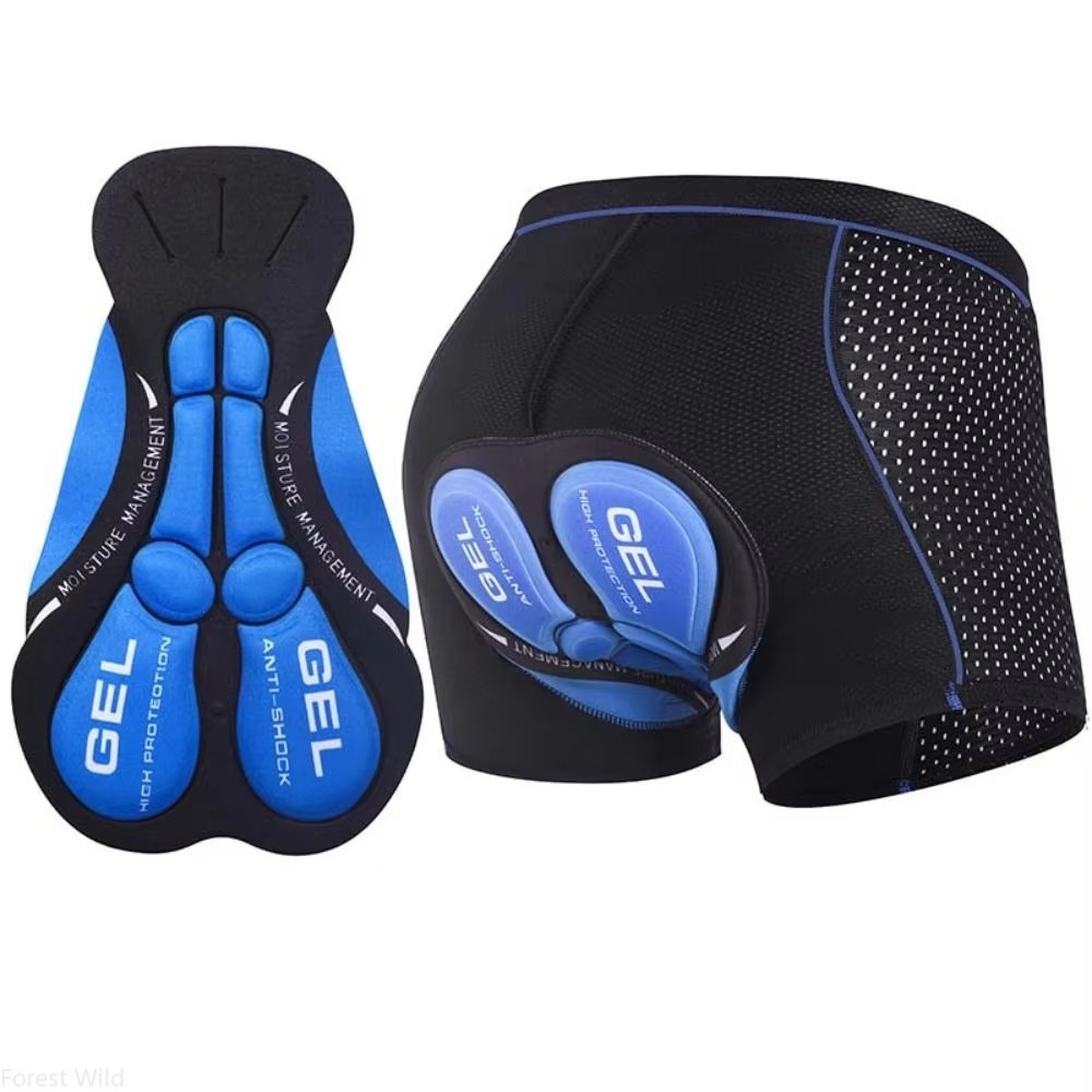 Padded Cycling Shorts 5D Gel - กางเกงในจักรยานแบบมีแผ่นเจล 5D กันกระแทก ระบายอากาศได้ดี สำหรับผู้ชาย อุปกรณ์ปั่นจักรยานเสือภูเขาและจักรยานถนน