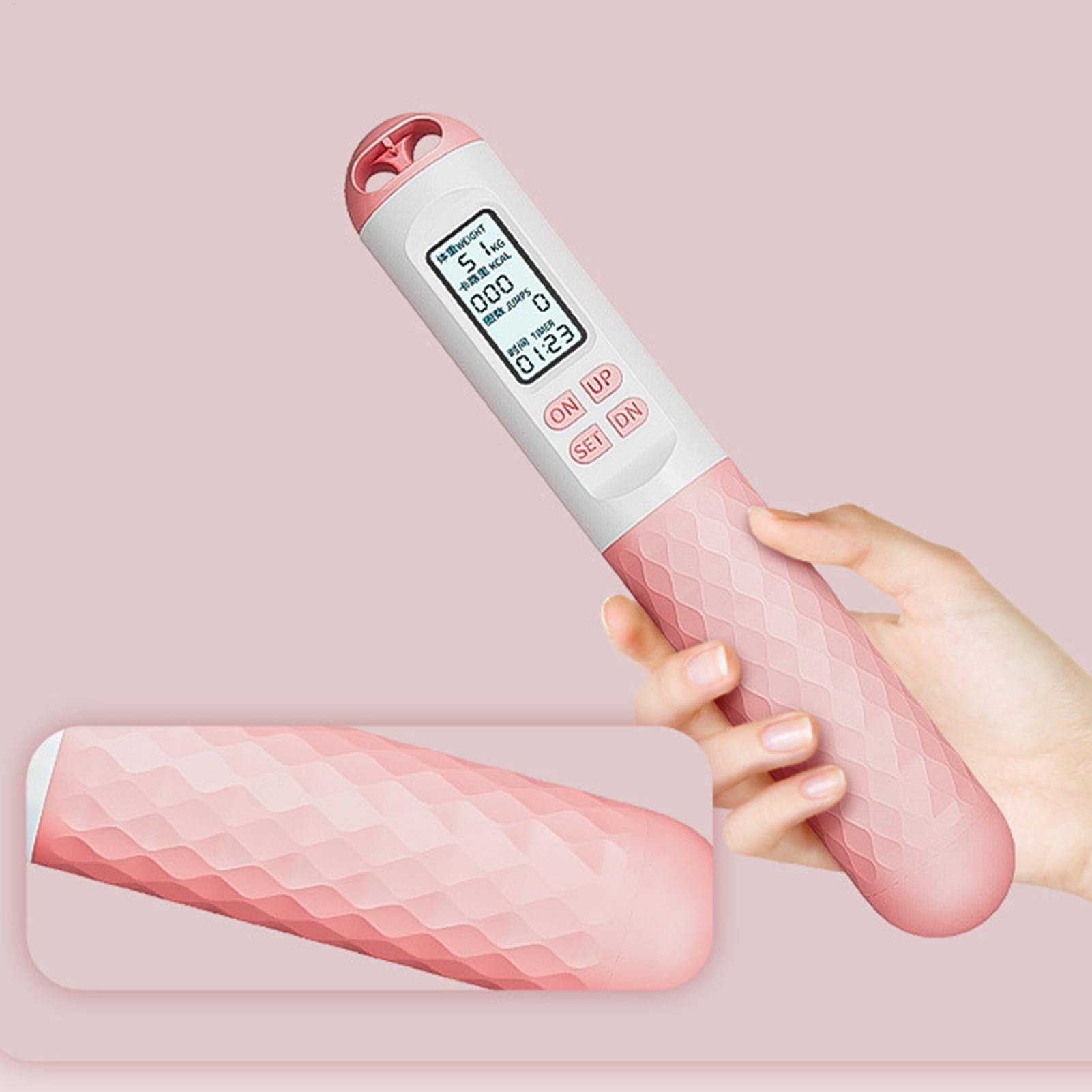 Smart Jump Rope Digital Counter - เชือกกระโดดไร้เชือกพร้อมตัวนับ ฟิตเนส เชือกกระโดดแบบถ่วงน้ำหนัก เชือกกระโดดไร้สายอัจฉริยะ แบบมีลูกบอลถ่วงน้ำหนัก พร้อมตัวนับแบบดิจิตอล