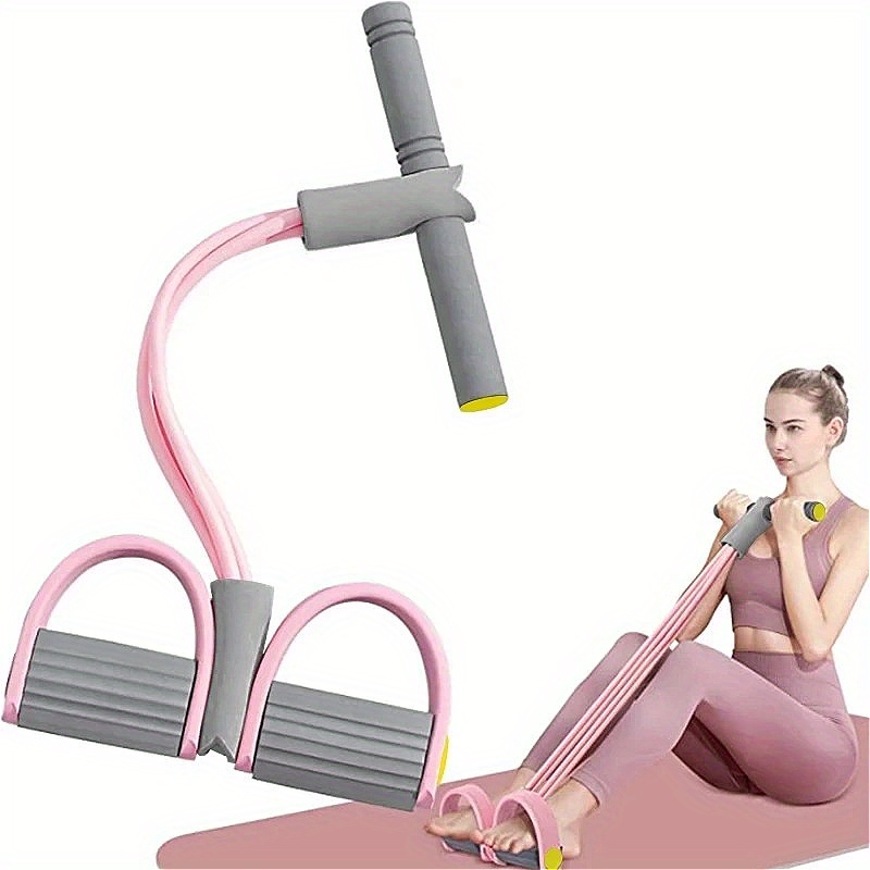 Resistance Bands Set With Handles - ชุดยางยืดออกกำลังกายอเนกประสงค์ 4 เส้น สำหรับการออกกำลังกายแบบเข้มข้น พร้อมที่จับ NBR