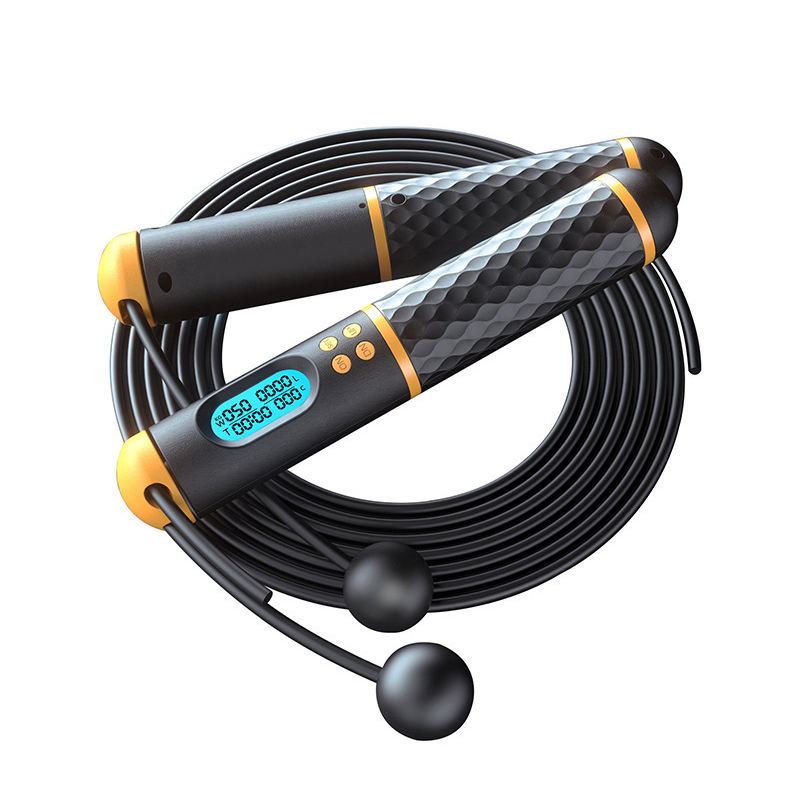 Smart Jump Rope Digital Counter - เชือกกระโดดดิจิตอลไร้สาย S08 Smart Skipping พร้อมตัวนับอิเล็กทรอนิกส์ อุปกรณ์ออกกำลังกายในบ้านสำหรับกีฬาฟิตเนส