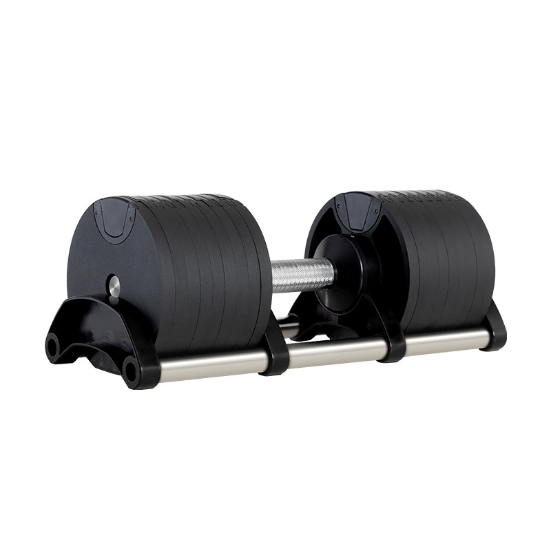 Adjustable Dumbbell Pair 40Kg - ดัมเบลเหล็กหล่อเคลือบสำหรับออกกำลังกายที่บ้าน ดัมเบลปรับน้ำหนักได้ 40 กก. 1 คู่