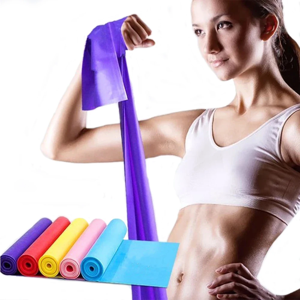 Pilates Bar Kit With Resistance Bands - ยางยืดโยคะแบบพกพา วงกลมสะโพกพิลาทิส สายรัดยางยืดลาเท็กซ์ สายรัดออกกำลังกายสำหรับครอบครัว สายรัดฝึกความแข็งแรง