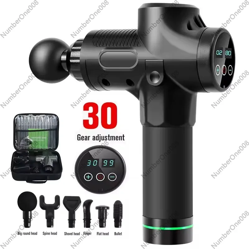 Electric Massage Gun Deep Tissue - ปืนนวดคลายกล้ามเนื้อ เครื่องนวดไฟฟ้าแบบมือถือ นวดเนื้อเยื่อลึก พร้อมหัวนวด 8 แบบ