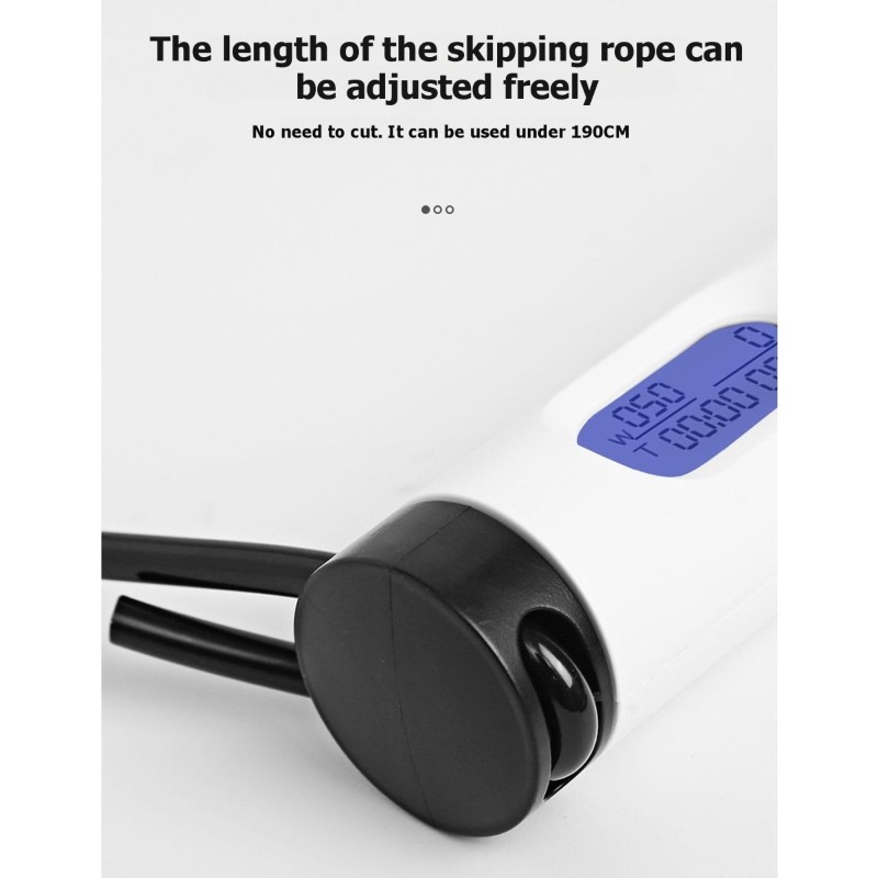 Smart Jump Rope Digital Counter - 【พิเศษ】เชือกกระโดดดิจิตอลอัจฉริยะพร้อมตัวนับและตัวจับเวลา เชือกกระโดดปรับความเร็วได้อเนกประสงค์ ด้ามจับกันลื่น สำหรับ Wo