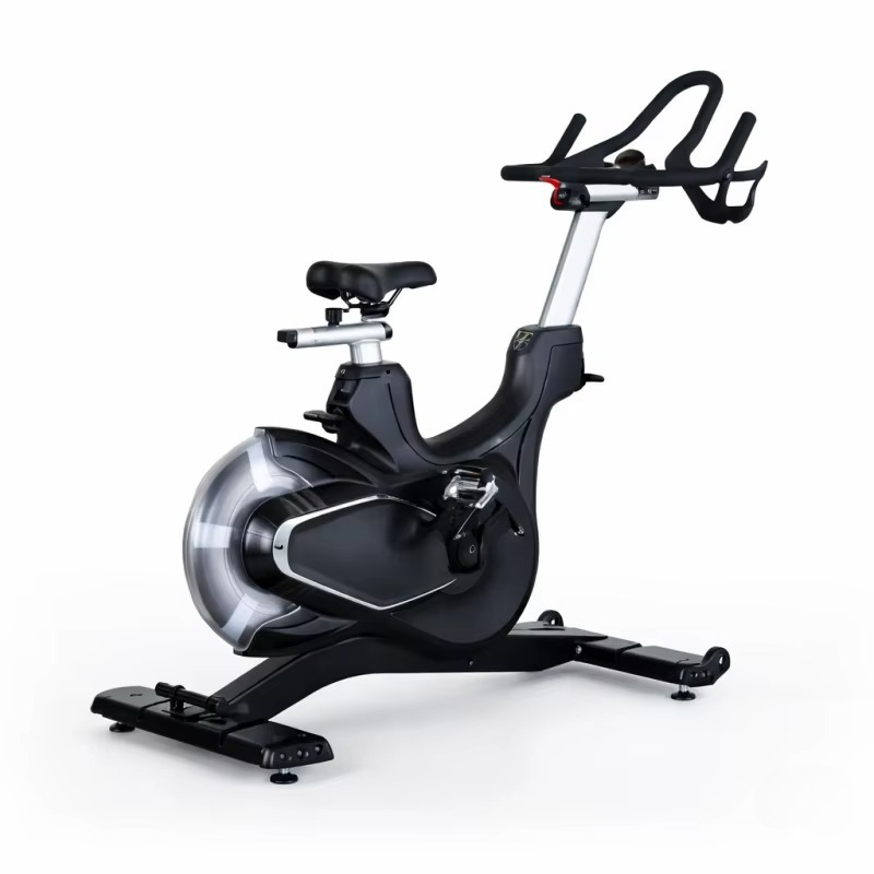 Exercise Bike Magnetic Resistance - จักรยานออกกำลังกายเชิงพาณิชย์สำหรับใช้ในยิม จักรยานปั่นแบบแม่เหล็กพร้อมมู่เล่อะลูมิเนียม ระบบขับเคลื่อนด้วยสายพาน สำหรับใช้งานในร่ม