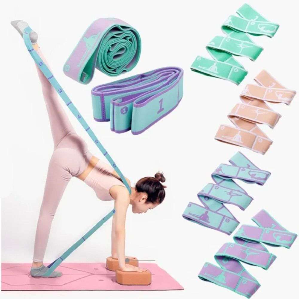 Pilates Bar Kit With Resistance Bands - ยางยืดออกกำลังกาย โยคะ ยืดกล้ามเนื้อ เข็มขัดยืดสำหรับเต้น สายรัดออกกำลังกายที่บ้าน พิลาทิส