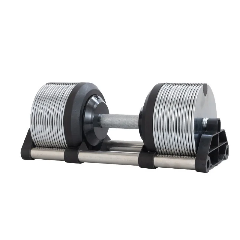 Adjustable Dumbbell Pair 40Kg - ดัมเบลปรับน้ำหนักได้ ทำจากสแตนเลส อุปกรณ์ออกกำลังกายสำหรับนักเพาะกายและผู้รักสุขภาพ ผลิตจากเหล็กหล่อ สำหรับการค้าระหว่างประเทศ