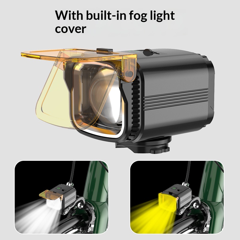 Rechargeable Bicycle Headlight 1000 Lumen - ไฟหน้าจักรยานพับได้ OFFBONDAGE Brompton กันน้ำ ชาร์จไฟได้ ความสว่าง