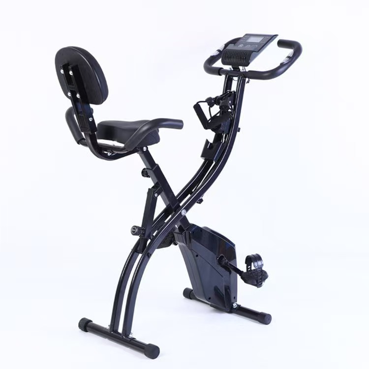 Exercise Bike Magnetic Resistance - จักรยานออกกำลังกายแบบพับได้สำหรับใช้ในบ้าน พร้อมระบบต้านแรงแม่เหล็กและปรับแรงต้านได้ เหมาะสำหรับการออกกำลังกายแบบแอโรบิกที่บ้าน