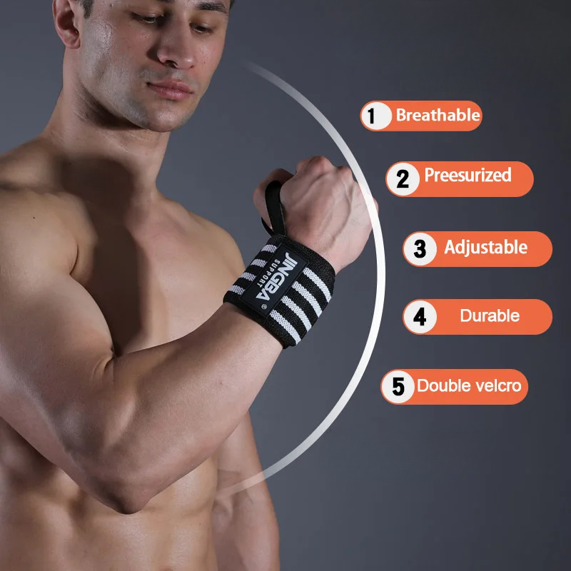1 PC สายรัดข้อมือสายรัดข้อมือส - Wrist Wraps Weightlifting Support บทวิจารณ์และราคา