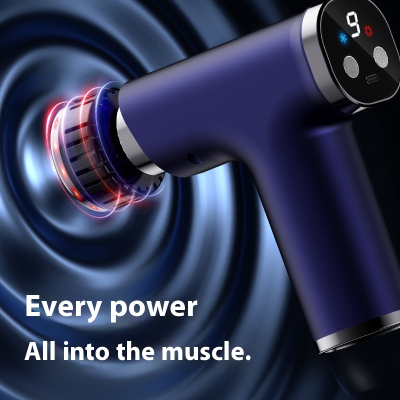 นวดไฟฟ้าปืนความร้อนและเย็นหัวก - Electric Massage Gun Deep Tissue บทวิจารณ์และราคา