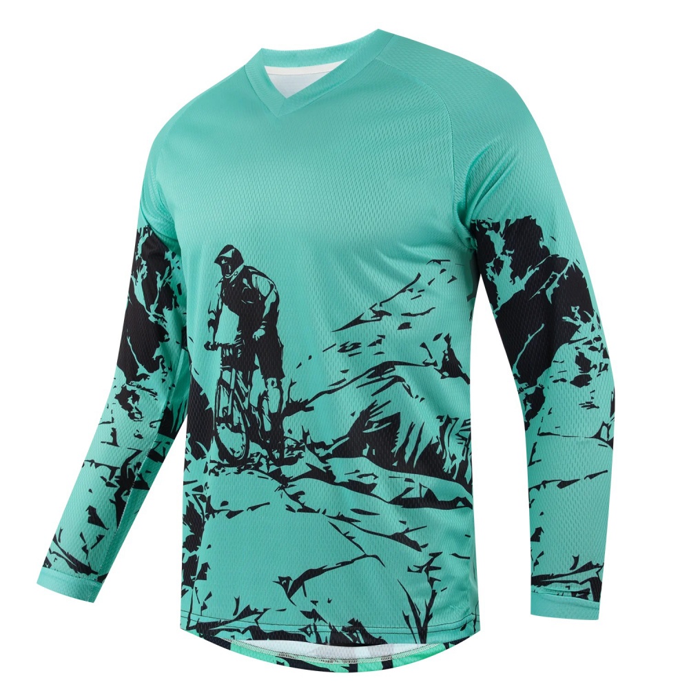 เสื้อยืดแขนยาวพิมพ์ลายจักรยานเ - Cycling บทวิจารณ์และราคา