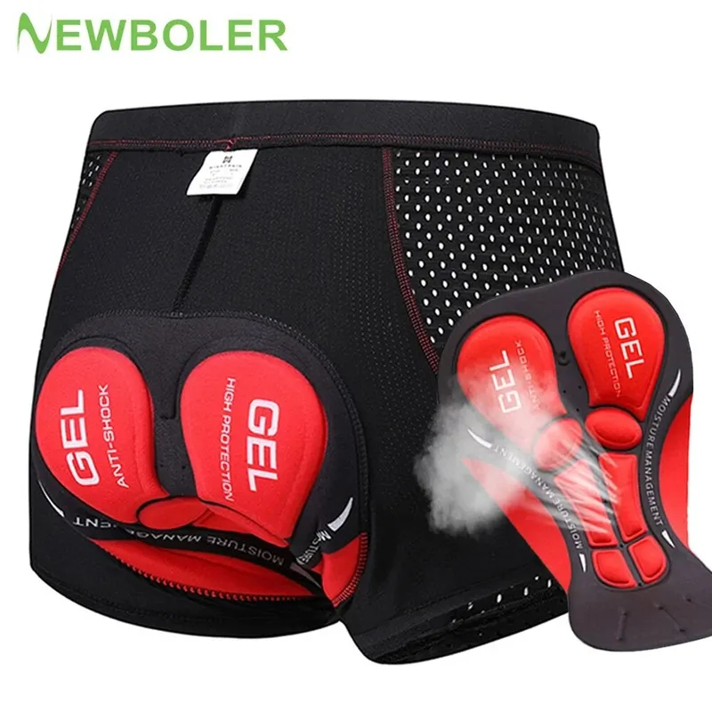 NEWBOLER กางเกงปั่นจักรยาน MTB - Padded Cycling Shorts 5D Gel บทวิจารณ์และราคา