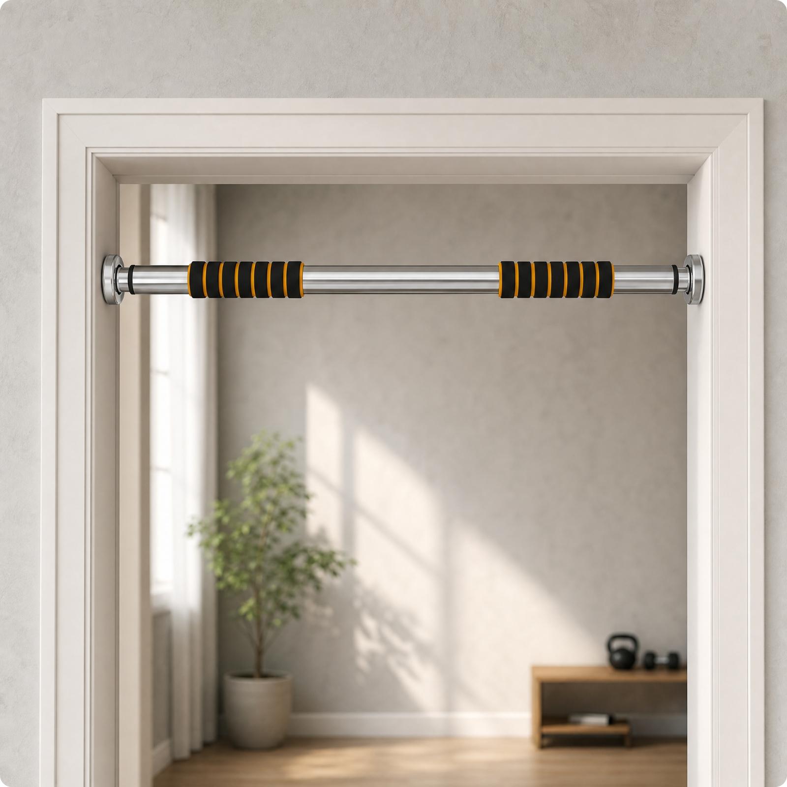 บาร์ดึงข้อแบบพกพาติดตั้งกับกรอ - Door Pull Up Bar No Screw บทวิจารณ์และราคา