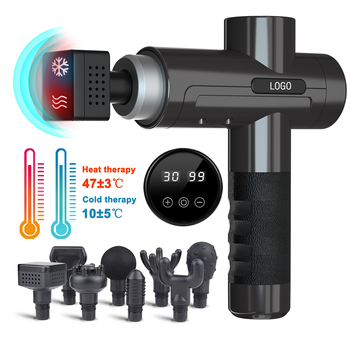 เครื่องนวดไฟฟ้าแบบสั่นสะเทือนท - Electric Massage Gun Deep Tissue บทวิจารณ์และราคา