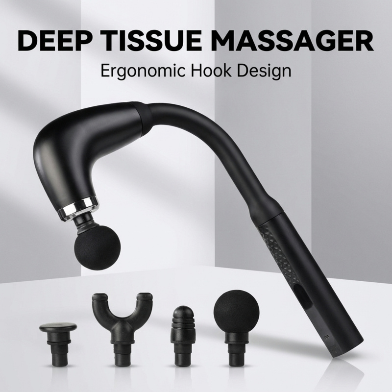 ปืนนวดกล้ามเนื้อไฟฟ้า 4 หัว นว - Electric Massage Gun Deep Tissue บทวิจารณ์และราคา