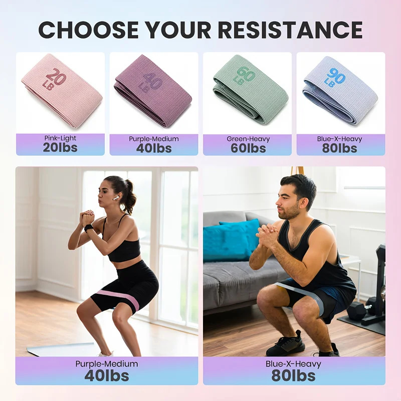 ยางยืดออกกำลังกาย 20-90 ปอนด์  - Pilates Bar Kit With Resistance Bands บทวิจารณ์และราคา