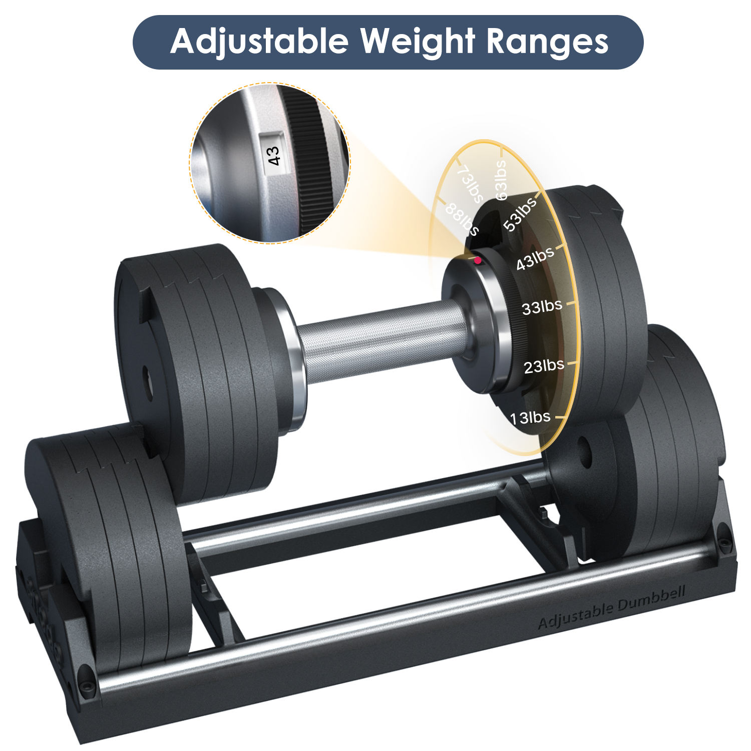 อุปกรณ์ออกกำลังกายเชิงพาณิชย์ป - Adjustable Dumbbell Pair 40Kg บทวิจารณ์และราคา