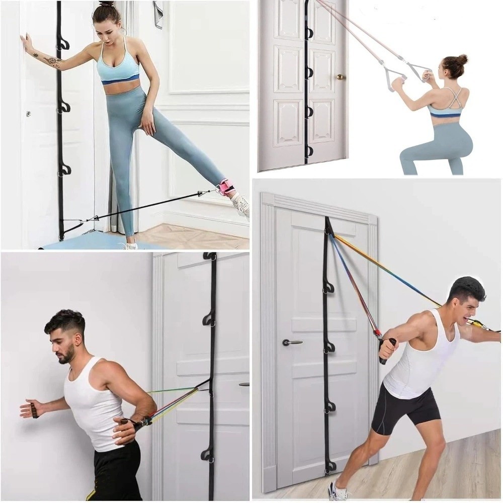 สายรัดยึดประตูสำหรับออกกำลังกา - Resistance Bands Set With Handles บทวิจารณ์และราคา