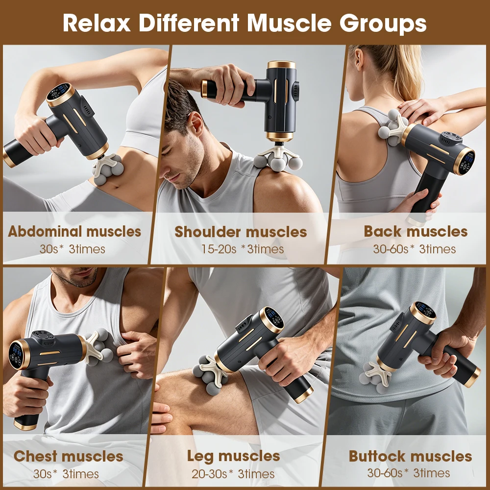 ปืนนวดไฟฟ้า 24 วัตต์ 99 ระดับป - Electric Massage Gun Deep Tissue บทวิจารณ์และราคา