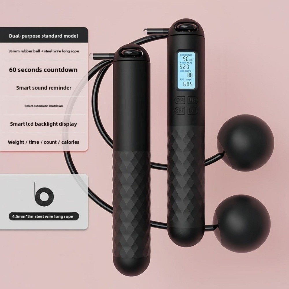เชือกกระโดดไร้สายพร้อมตัวนับน้ - Smart Jump Rope Digital Counter บทวิจารณ์และราคา