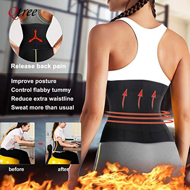 เข็มขัดรัดเอวแบบนีโอพรีน Qtree - Sweat Waist Trainer Belt Neoprene บทวิจารณ์และราคา