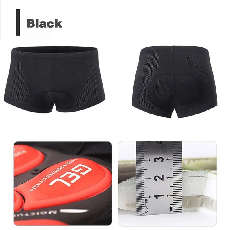 กางเกงปั่นจักรยานผู้ชาย กางเกง - Padded Cycling Shorts 5D Gel บทวิจารณ์และราคา