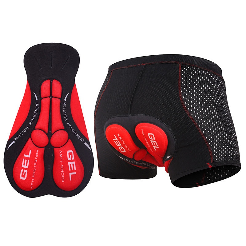 กางเกงปั่นจักรยานผู้ชาย กางเกง - Padded Cycling Shorts 5D Gel บทวิจารณ์และราคา