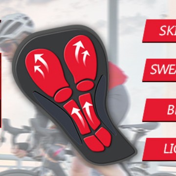 กางเกงปั่นจักรยานแบบมีตาข่ายระ - Padded Cycling Shorts 5D Gel บทวิจารณ์และราคา