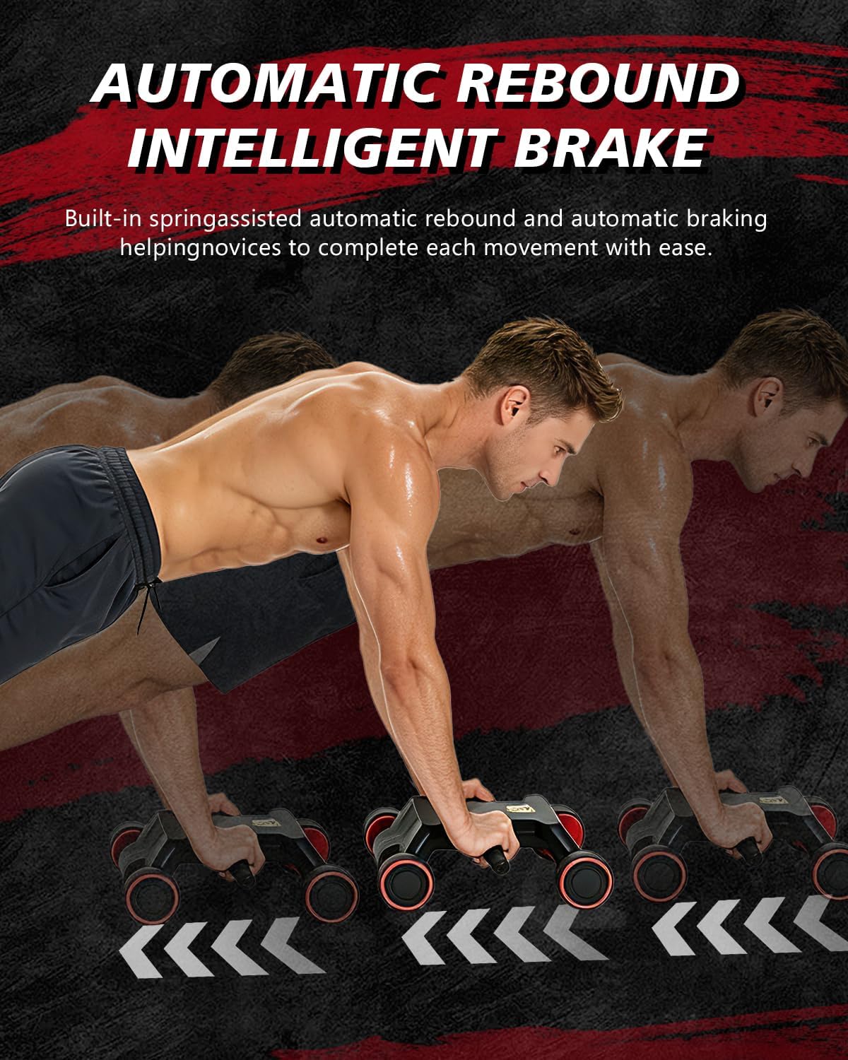 ล้อบริหารหน้าท้อง, ล้อบริหารหน - Ab Roller Wheel With Elbow Support บทวิจารณ์และราคา