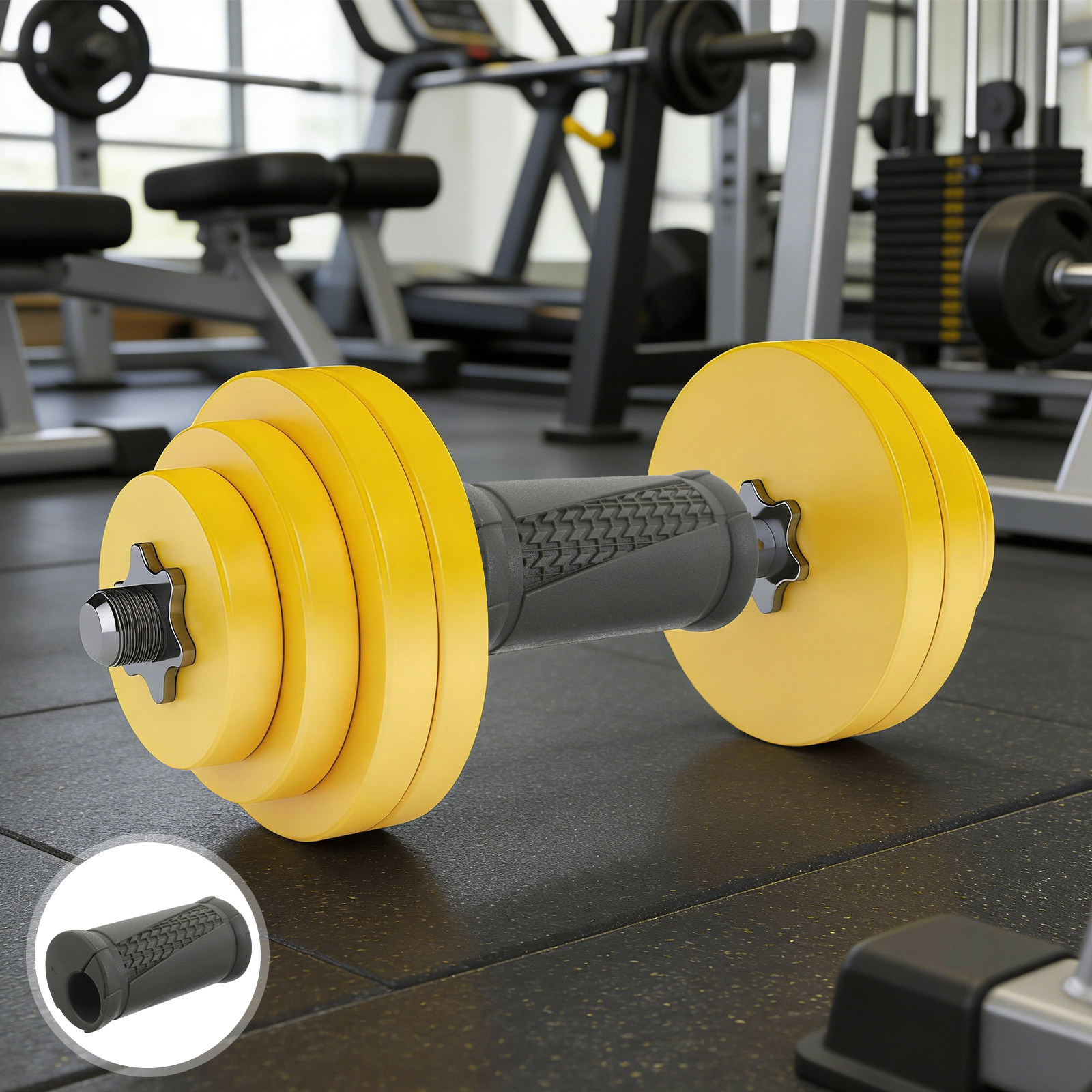 ด้ามจับดัมเบล 2 ชิ้น ปลอกหุ้มก - Fitness Equipment บทวิจารณ์และราคา