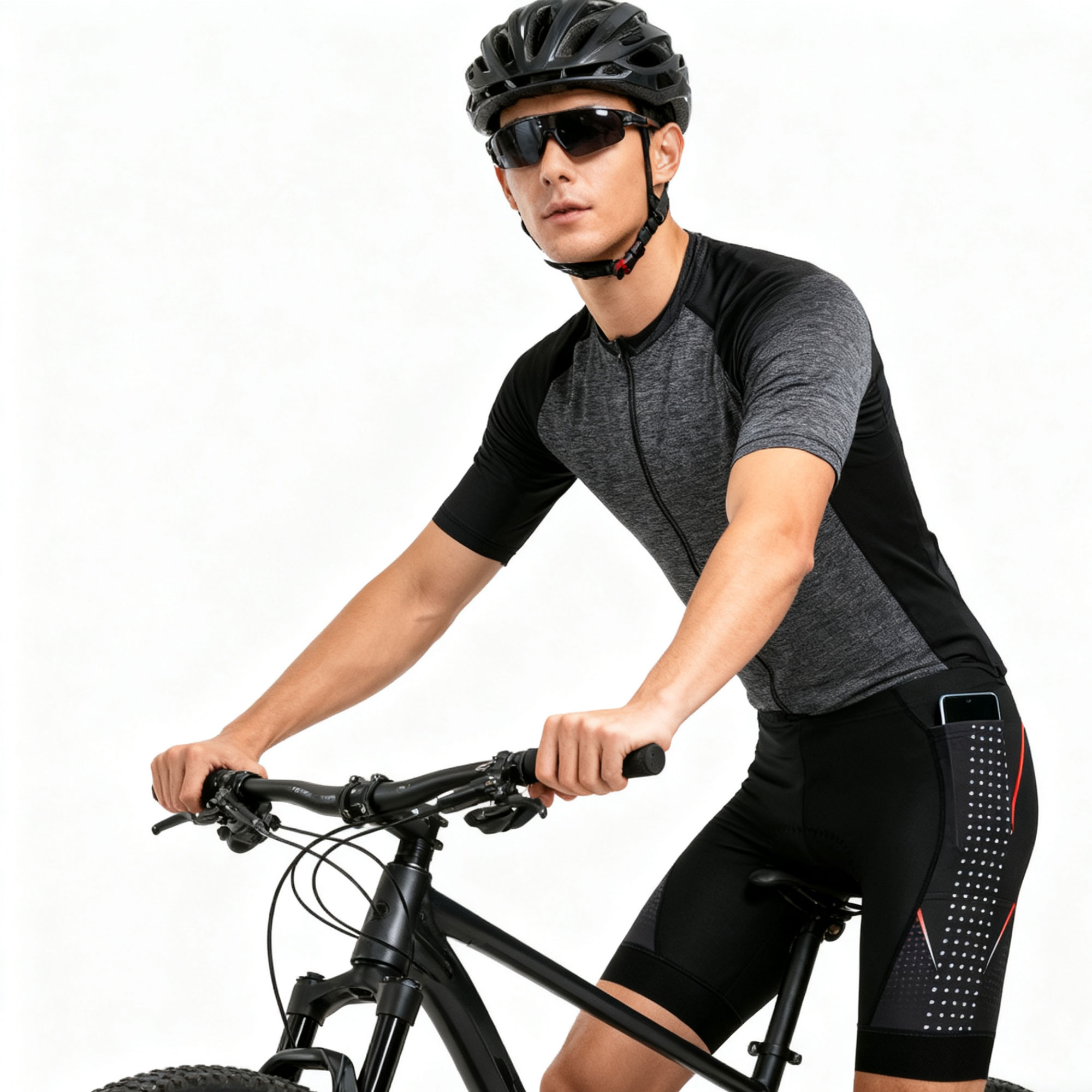 กางเกงปั่นจักรยานแบบพรีเมียมพร - Padded Cycling Shorts 5D Gel บทวิจารณ์และราคา