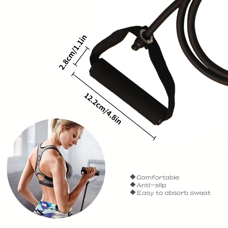 วงต้านทานพร้อมด้ามจับ, วงออกกํ - Resistance Bands Set With Handles บทวิจารณ์และราคา