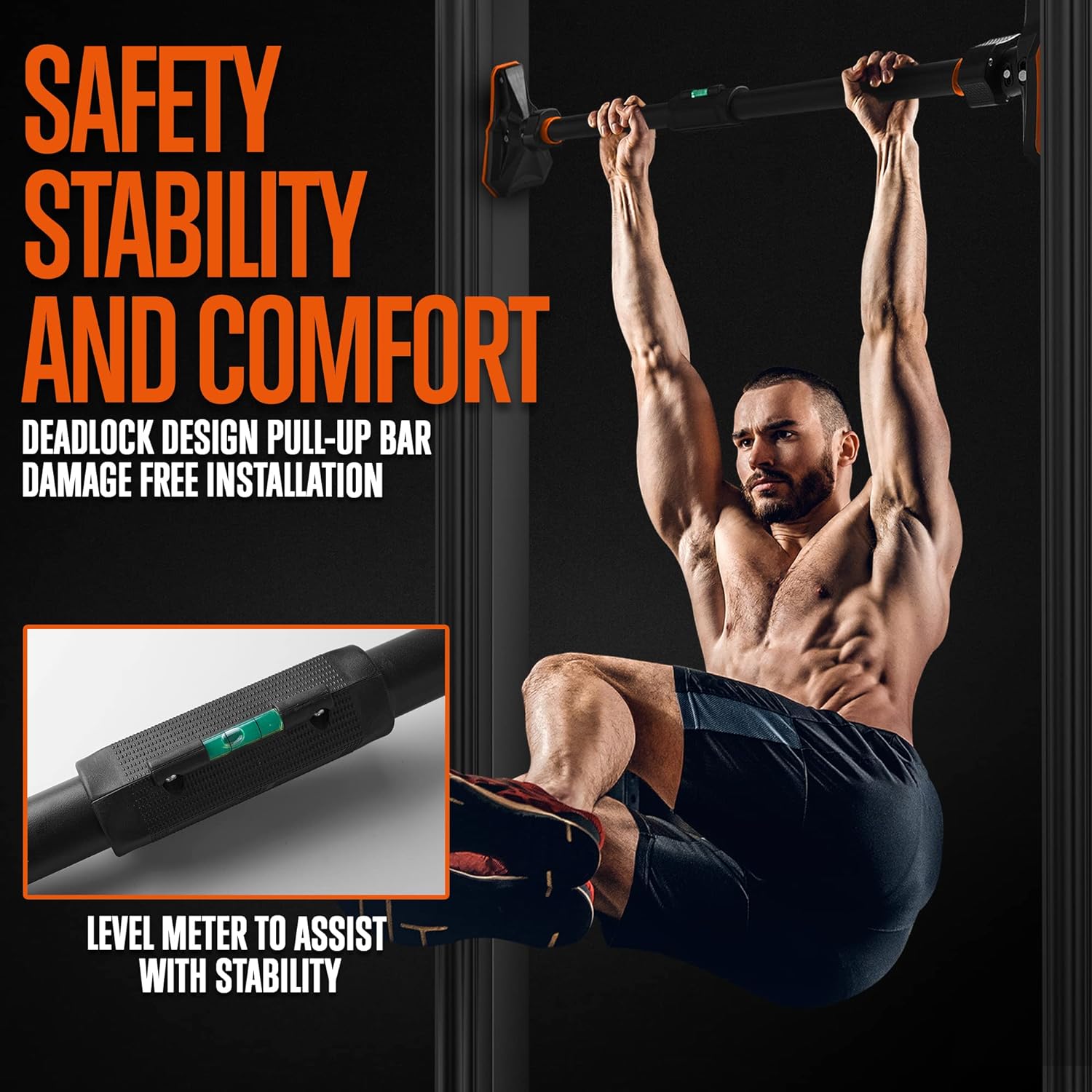 บาร์โหนติดประตูแบบไม่ต้องใช้สก - Door Pull Up Bar No Screw บทวิจารณ์และราคา