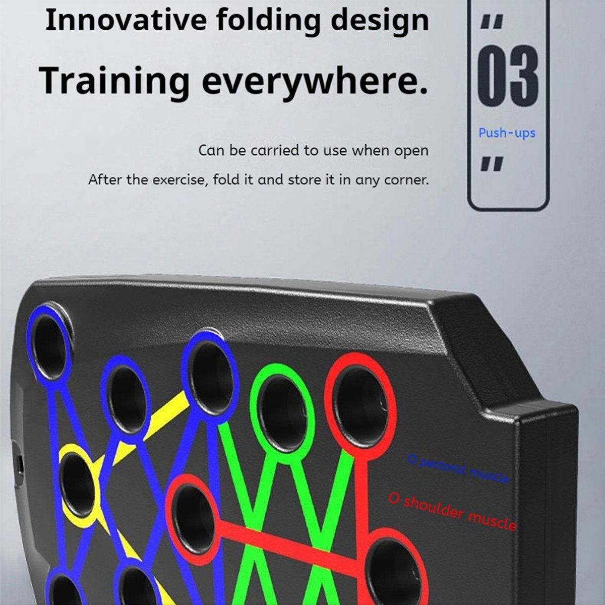 A10R บอร์ดวิดพื้นแบบพับได้พกพา - Push Up Board Foldable Multi Function บทวิจารณ์และราคา