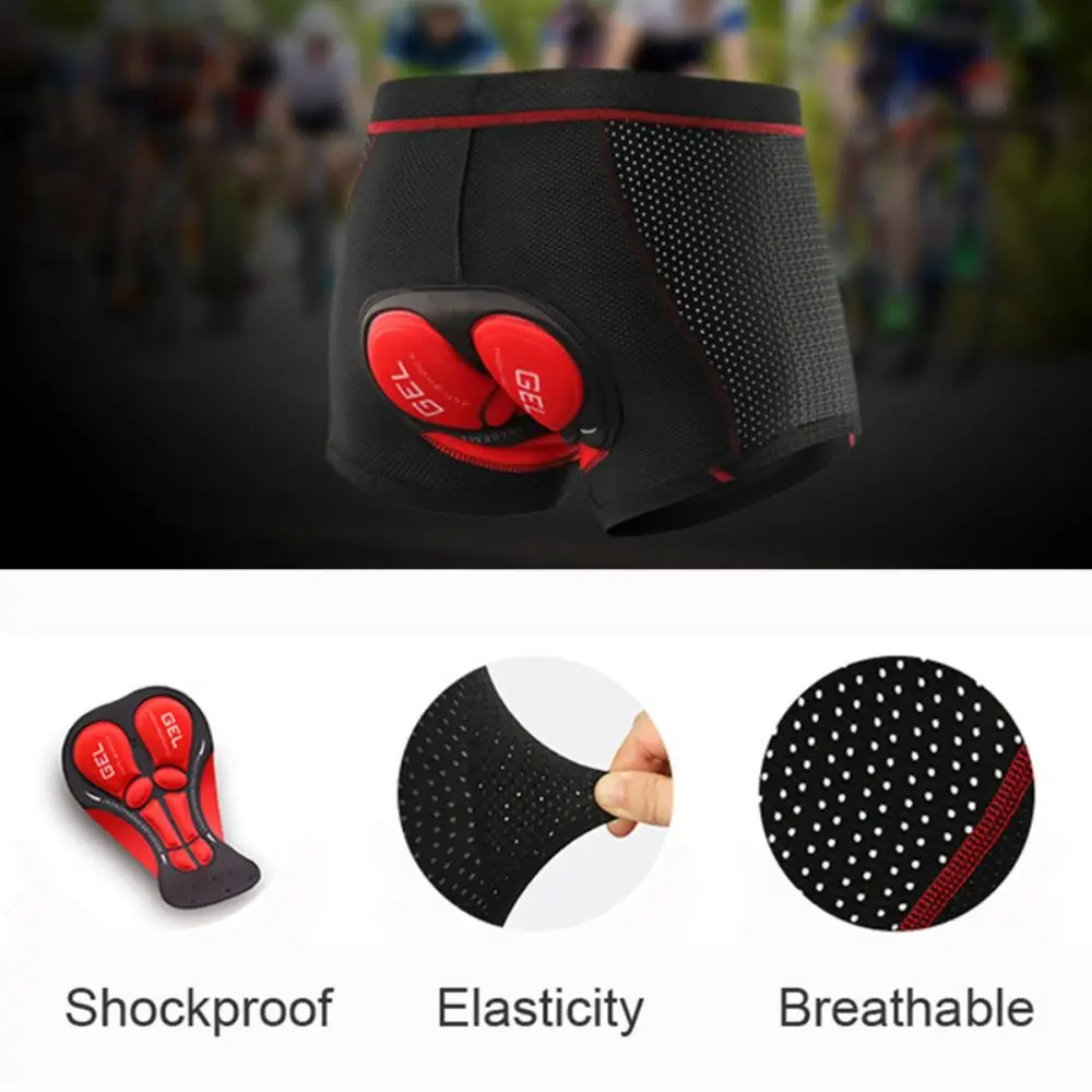 กางเกงในจักรยานแบบมีแผ่นเจล 5D - Padded Cycling Shorts 5D Gel บทวิจารณ์และราคา