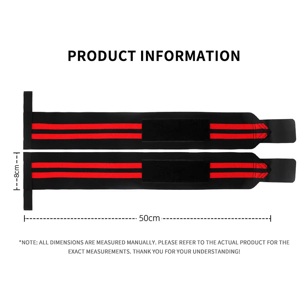 สายรัดข้อมือยกน้ำหนักแบบปรับได - Wrist Wraps Weightlifting Support บทวิจารณ์และราคา