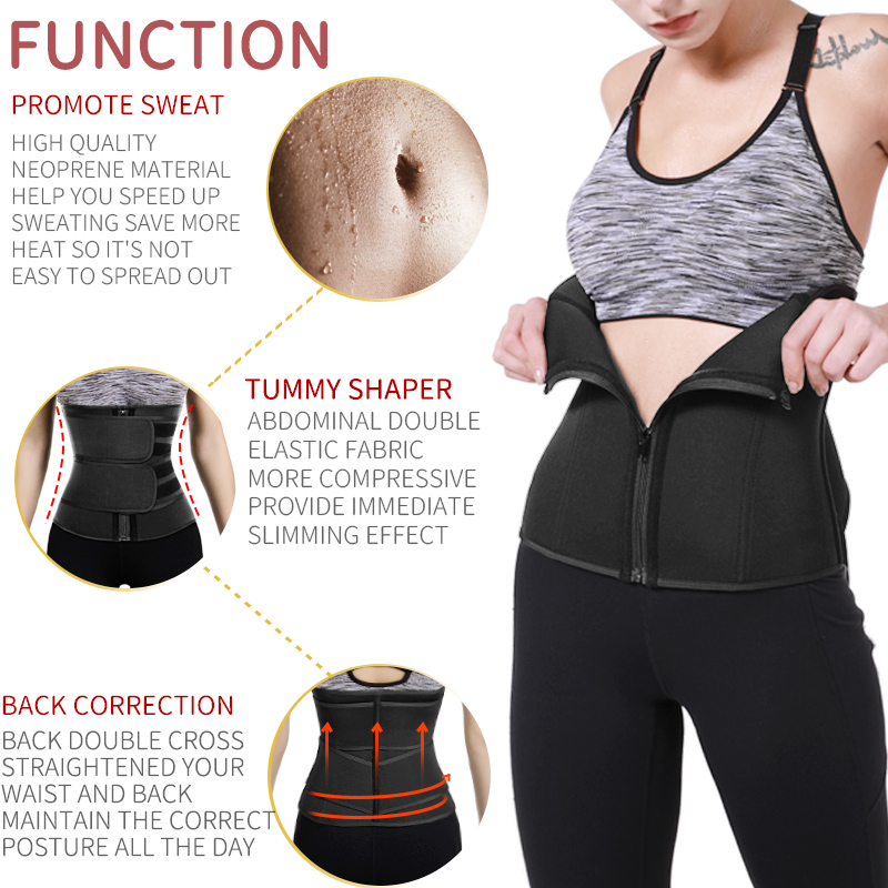 ชุดกระชับสัดส่วนเอวแบบนีโอพรีน - Sweat Waist Trainer Belt Neoprene บทวิจารณ์และราคา